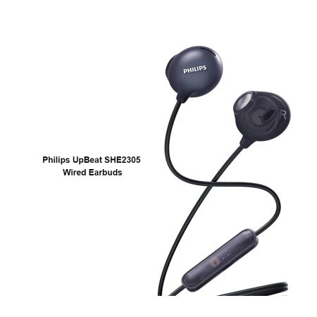 אוזניות כפתור חוטיות Philips UpBeat SHE2305 כולל מיקרופון מובנה