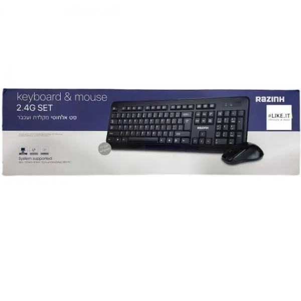 ⁦סט מקלדת ועכבר אלחוטיים Razink R560⁩ – תמונה ⁦2⁩