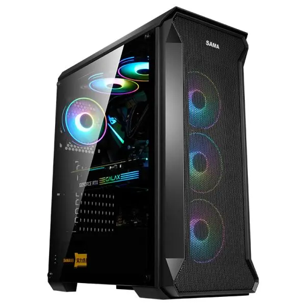 מחשב נייח גיימינג דור עשירי Intel i7-10700F, זיכרון 16GB, כונן SSD בנפח 480GB + כונן HDD בנפח 500GB, מאיץ גרפי GTX 1650 4GB ומערכת הפעלה Window