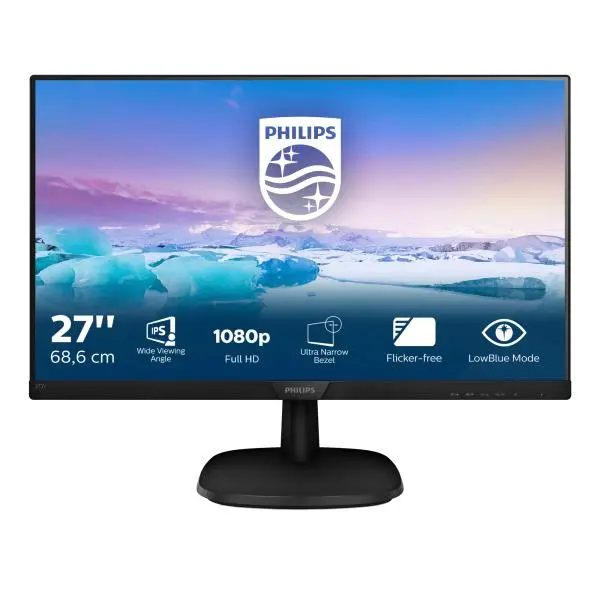 מסך מחשב Philips 27" IPS 273V7QDAB