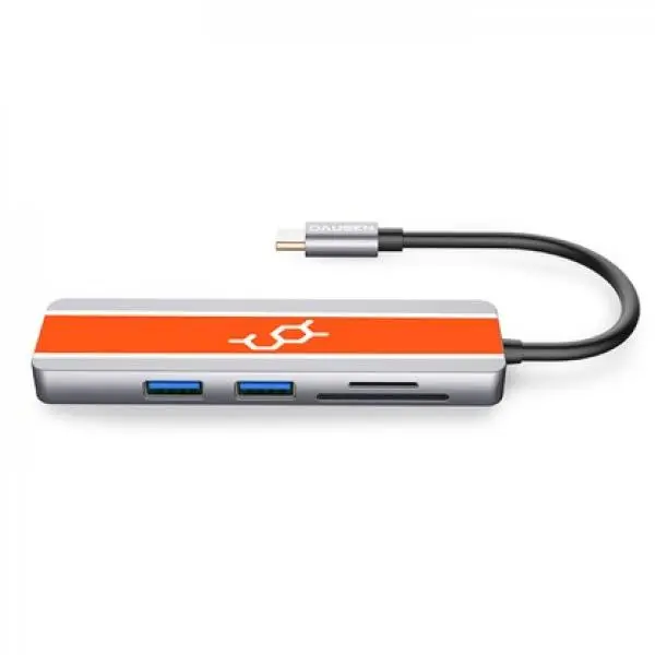 ⁦תחנת עגינה Dausen Type-C Hub 5 in 1⁩ – תמונה ⁦3⁩